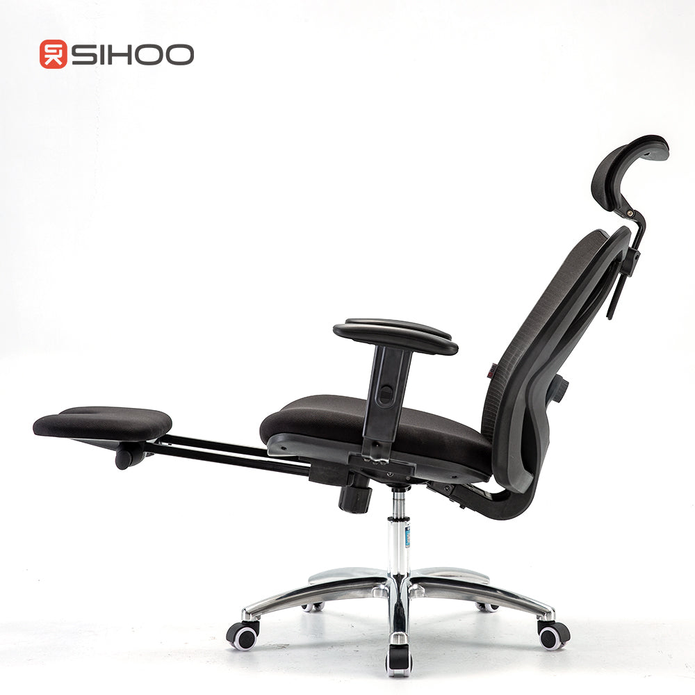 כסא SIHOO M18B עם רגליות מורמות