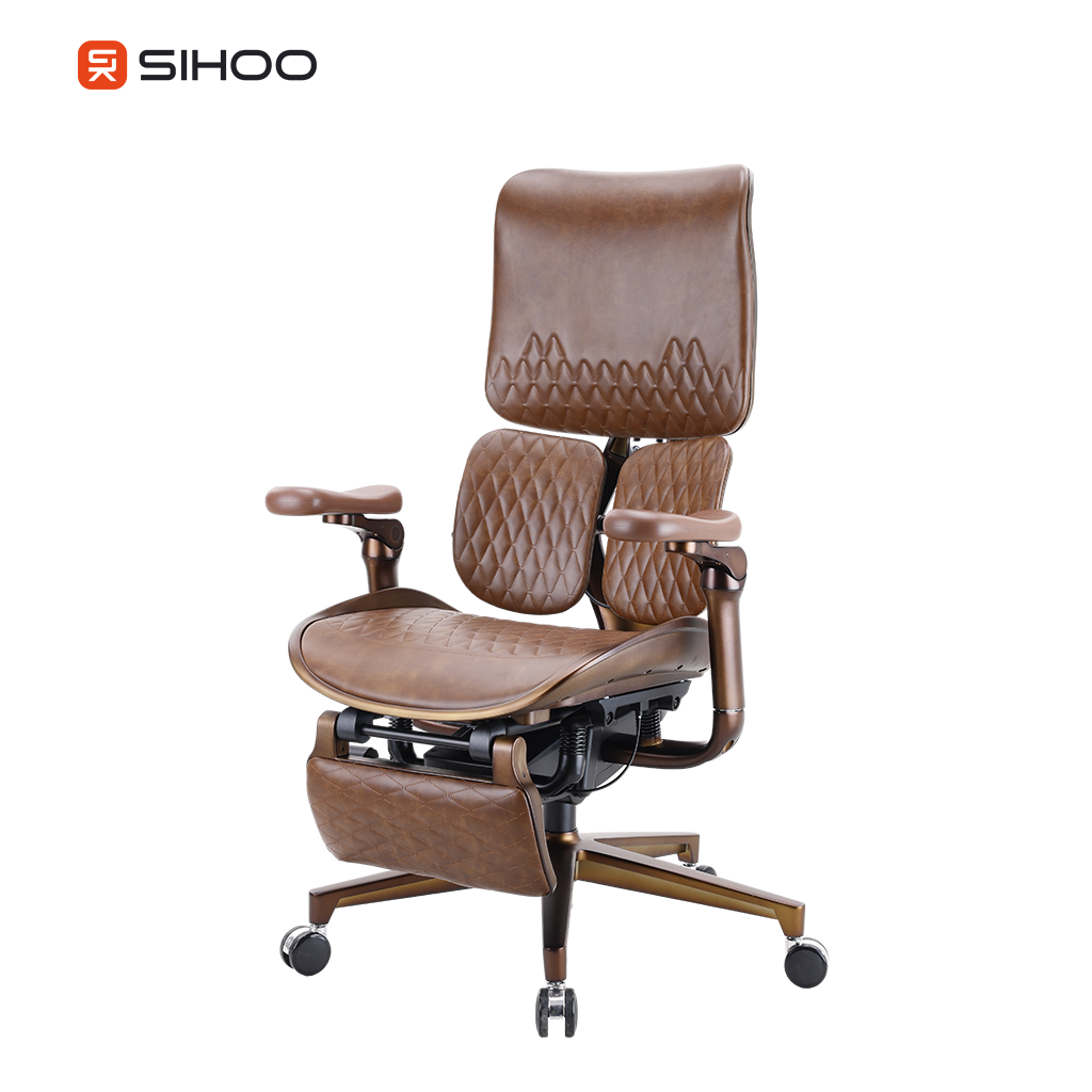 כיסא מנהלים ארגונומי SIHOO S300L Top-Grain Leather