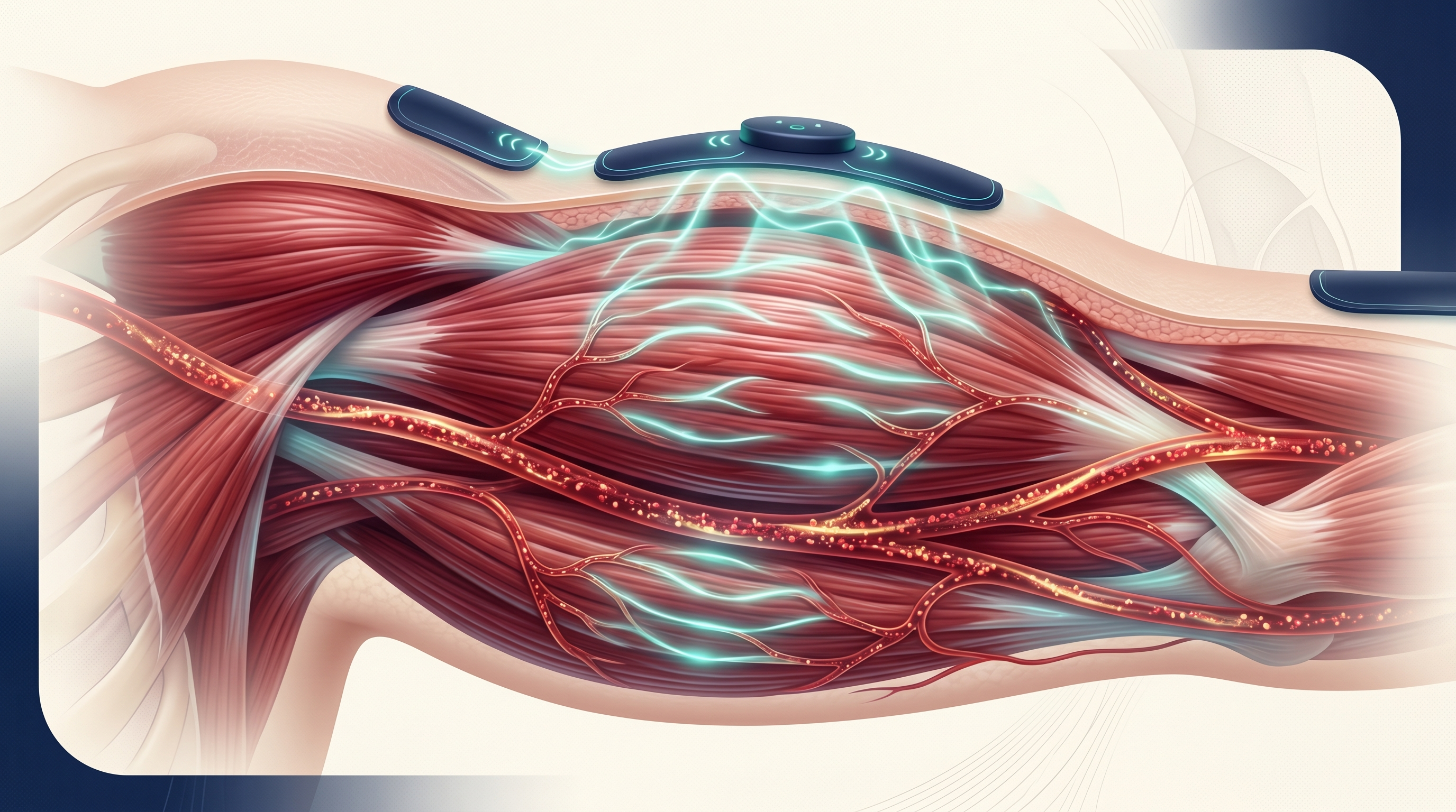 EMS muscle activation illustration